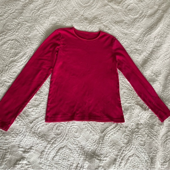 Brandy melville-like long sleeve pink top - Picture 1 of 4